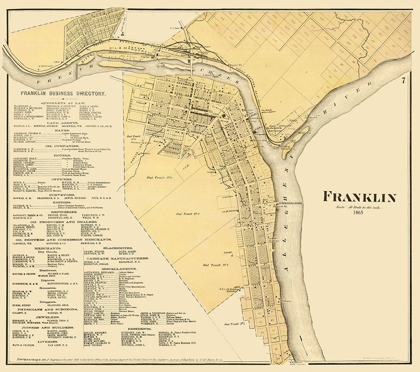 Picture of FRANKLIN PENNSYLVANIA - MAYER 1865