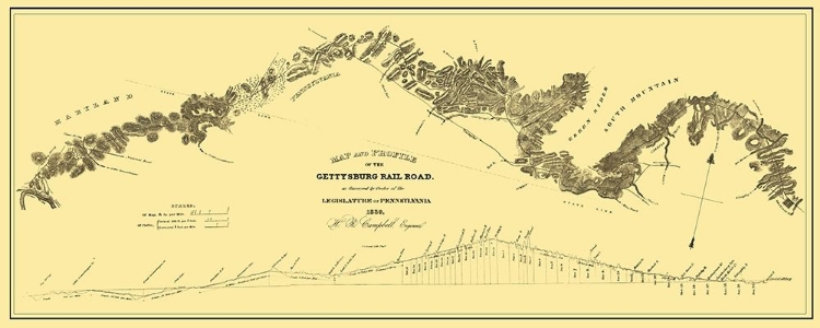 Picture of GETTYSBURG RAILROAD - CAMPBELL 1839
