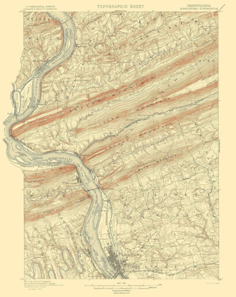 Picture of HARRISBURG PENNSYLVANIA QUAD - USGS 1899