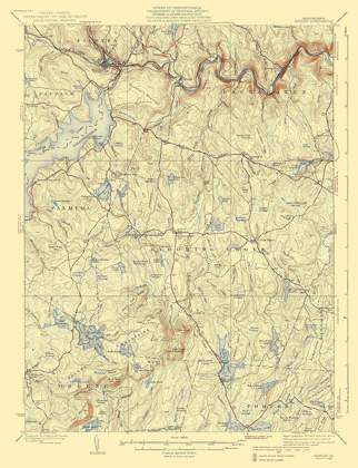 Picture of HAWLEY PENNSYLVANIA QUAD - USGS 1938