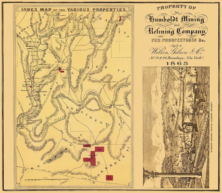 Picture of HUMBOLDT MINING REFINING COMPANY PA - GIBSON 1865