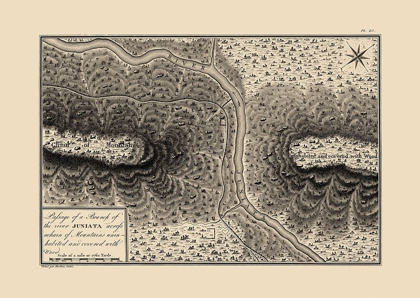 Picture of JUNIATA RIVER BRANCH, PENNSYLVANIA - COLLOT 1796