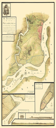 Picture of PHILADELPHIA PENNSYLVANIA SURVEY - HOWE 1777