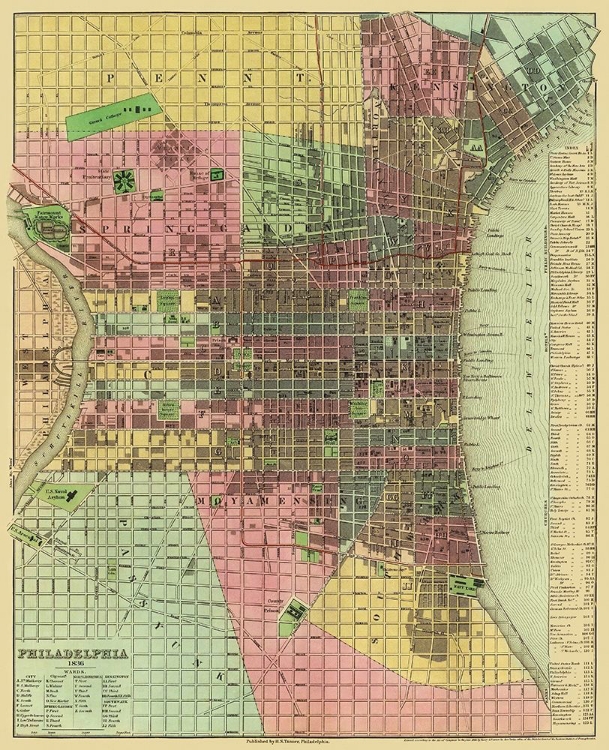 Picture of PHILADELPHIA PENNSYLVANIA - TANNER 1836