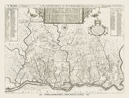 Picture of PHILADELPHIA PENNSYLVANIA - HOLME 1687