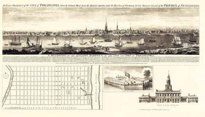 Picture of PHILADELPHIA PENNSYLVANIA - JEFFERYS 1756