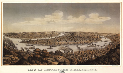 Picture of PITTSBURGH PENNSYLVANIA - KREBS 1874