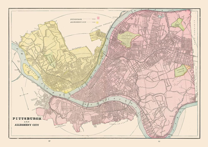 Picture of PITTSBURGH, ALLEGHENY  PENNSYLVANIA - CRAM 1892