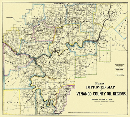 Picture of VENANGO PENNSYLVANIA LANDOWNER - HUNT 1865