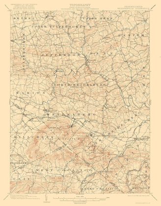 Picture of WERNERSVILLE PENNSYLVANIA QUAD - USGS 1902