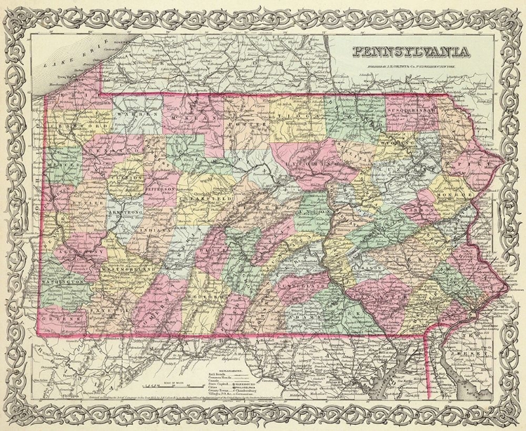 Picture of PENNSYLVANIA - COLTON 1856