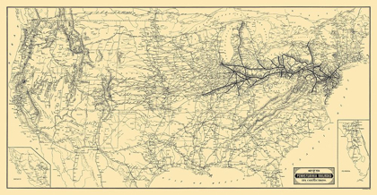 Picture of PENNSYLVANIA RAILROAD AND CONNECTIONS 1889