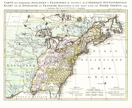 Picture of ENGLISH FRENCH POSSESSIONS NORTH AMERICA