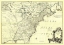 Picture of AMERICA WITH FRENCH ENGLISH ESTABLISHMENTS - 1756