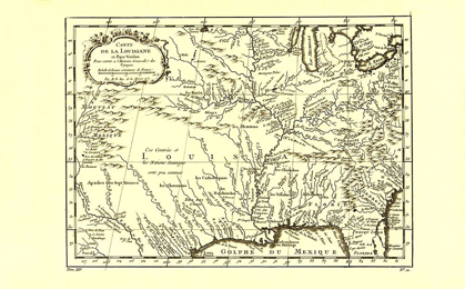 Picture of LOUISIANA WITH NEIGHBORING COUNTRIES - 1757
