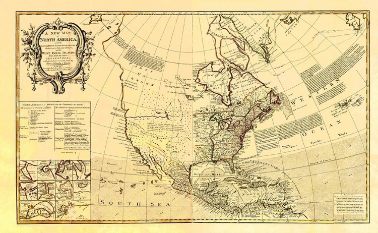 Picture of NORTH AMERICA WITH WEST INDIA ISLANDS