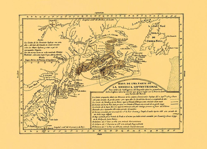 Picture of NORTH AMERICA SEPTENTRIONAL - 1750