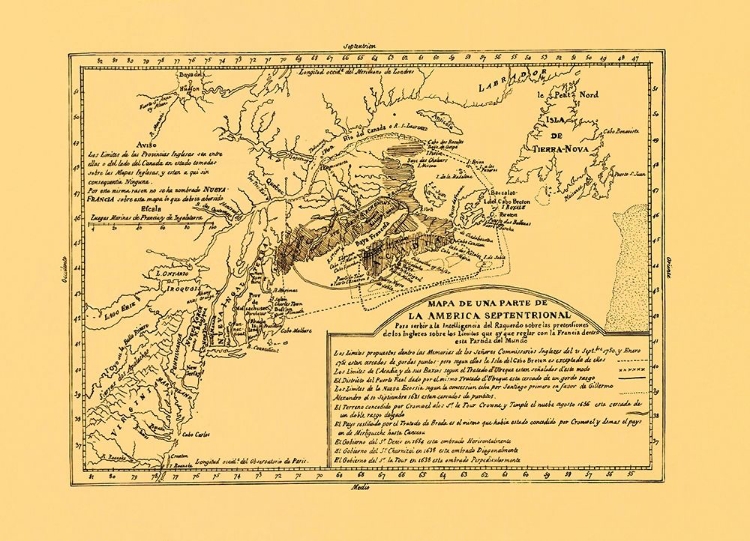 Picture of NORTH AMERICA SEPTENTRIONAL - 1750
