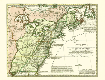 Picture of GREAT BRITAIN COLONIES NORTH AMERICA - TIRION 1755