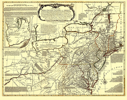 Picture of MIDDLE BRITISH COLONIES IN AMERICA - EVANS 1771