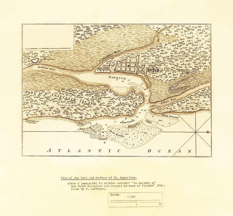 Picture of HARBOUR OF ST AUGUSTINE - JEFFERYS 1763