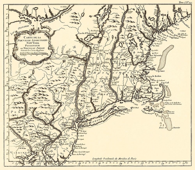 Picture of NEW YORK, PENNSYLVANIA, AND NEW JERSEY  1757