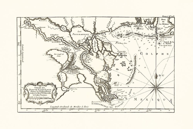 Picture of LOUISIANA MISSISSIPPI ALABAMA - 1760