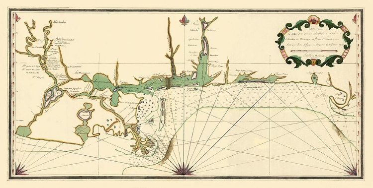 Picture of LOUISIANA COAST MOUTH OF MISSISSIPPI