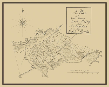Picture of PLAN FORT MOSSY ST AUGUSTINE FLORIDA - ROWORTH