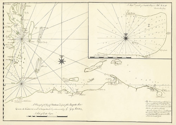 Picture of BAY OF HONDURAS WITH MOSQUITO SHORE - 1760