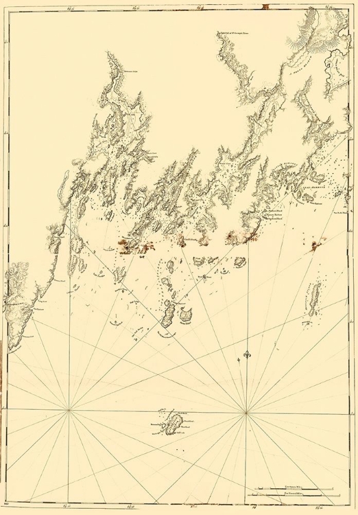 Picture of ROCKLAND HARBOR TO PEMAQUID POINT - DES BARRES