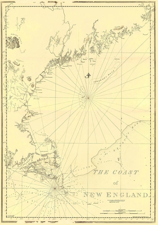 Picture of COAST OF NEW ENGLAND - DES BARRES 1776