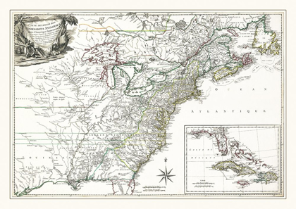 Picture of ENGLISH POSSESSIONS IN NORTH AMERICA - 1763