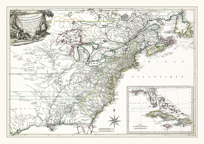 Picture of ENGLISH POSSESSIONS IN NORTH AMERICA - 1763