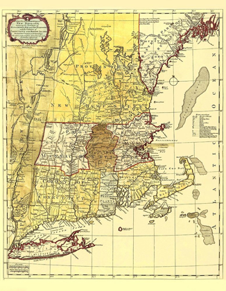 Picture of INHABITED PART OF NEW ENGLAND - BOWLES 1771