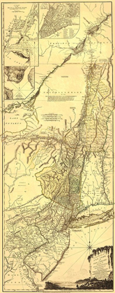Picture of PROVINCES OF NEW YORK NEW JERSEY - POWNALL 1776
