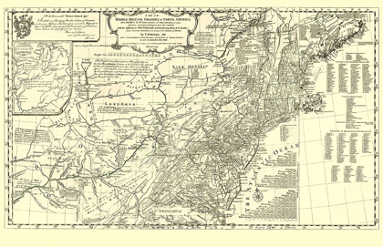 Picture of BRITISH COLONIES IN NORTH AMERICA - POWNALL 1776