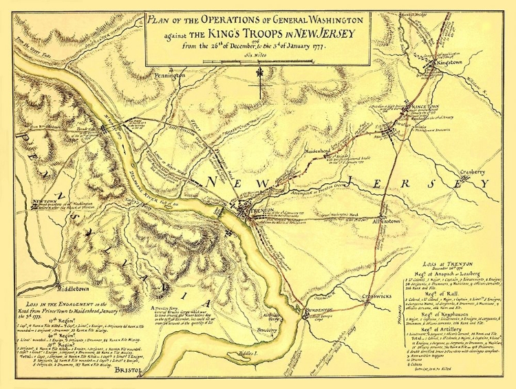 Picture of GENERAL WASHINGTON OPERATIONS - FADEN 1777
