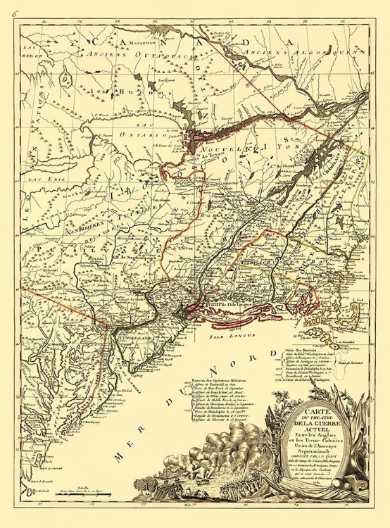 Picture of ENGLISH WITH THIRTEEN COLONIES NORTH AMERICA