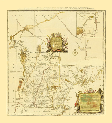 Picture of NEW HAMPSHIRE IN NEW ENGLAND - BLANCHARD 1783