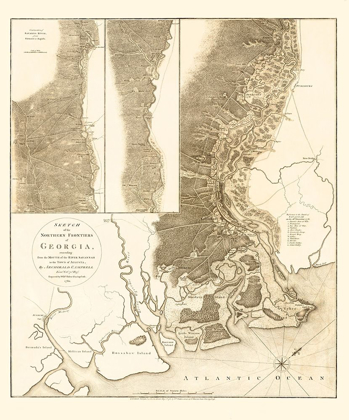 Picture of NORTHERN FRONTIERS OF GEORGIA - CAMPBELL 1780