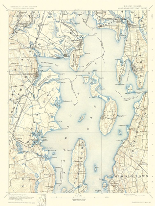 Picture of NARRAGANSETT RHODE ISLAND SHEET - USGS 1892