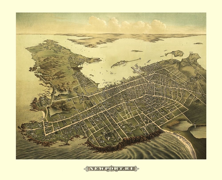 Picture of NEWPORT RHODE ISLAND - GALT 1878
