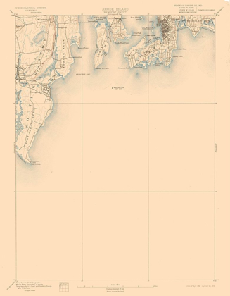 Picture of NEWPORT RHODE ISLAND SHEET - USGS 1894