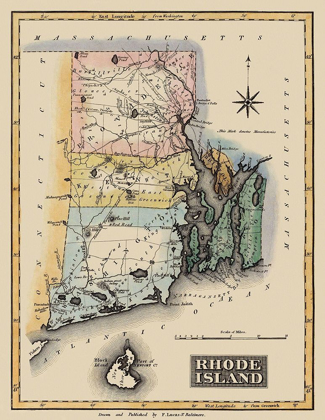 Picture of RHODE ISLAND - LUCAS 1823