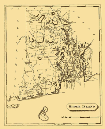 Picture of RHODE ISLAND - ARROWSMITH 1808