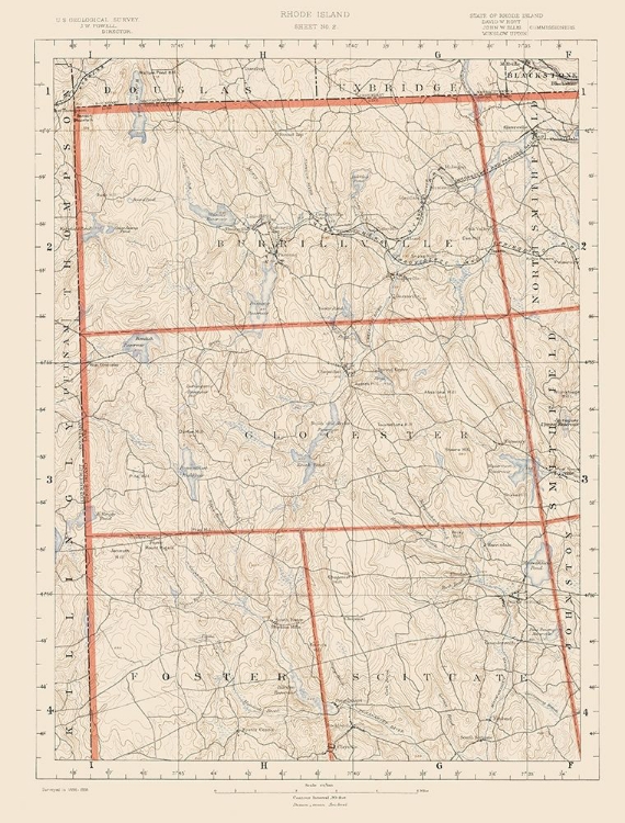 Picture of RHODE ISLAND 2 OF 10 SHEET - USGS 1891