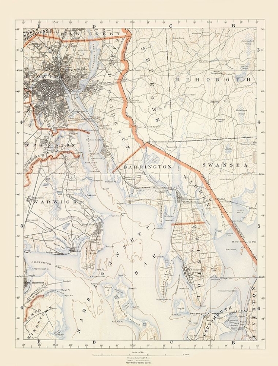 Picture of RHODE ISLAND 3 OF 10 SHEET - USGS 1891