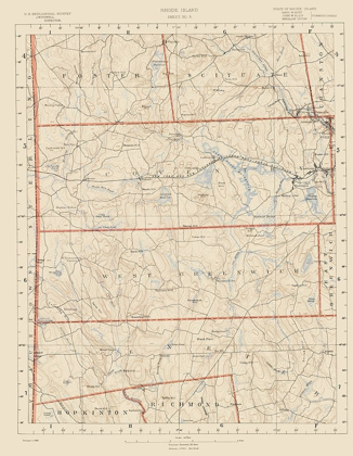 Picture of RHODE ISLAND 5 OF 10 SHEET - USGS 1891