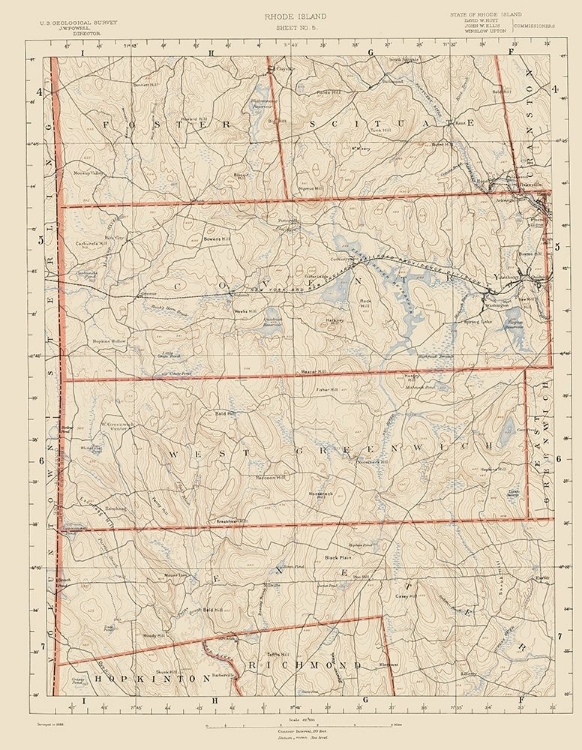 Picture of RHODE ISLAND 5 OF 10 SHEET - USGS 1891